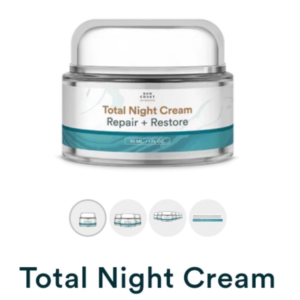 'TOTAL NIGHT CREAM' LUXERY FACIAL REPAIR + RESTORE NIGHT CREAM FULL SIZE